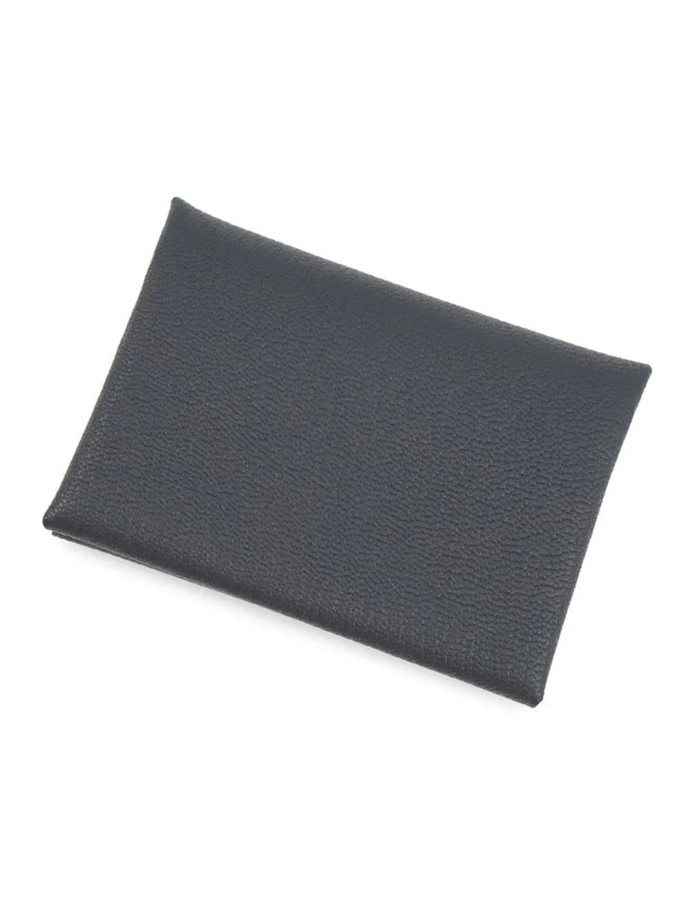 Hermes Coin Purse Calvi Duo Gris Misty Silver Chevre Mysore
